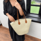 Womens Straw Beach Bag Large Capacity Woven Tote Shoulder Handbag 0