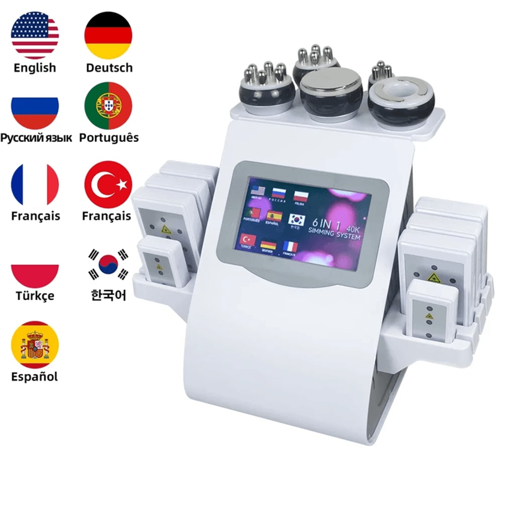 Professional 6 In 1 Cavitation Machine For Body Sculpting And Skin Tightening 1