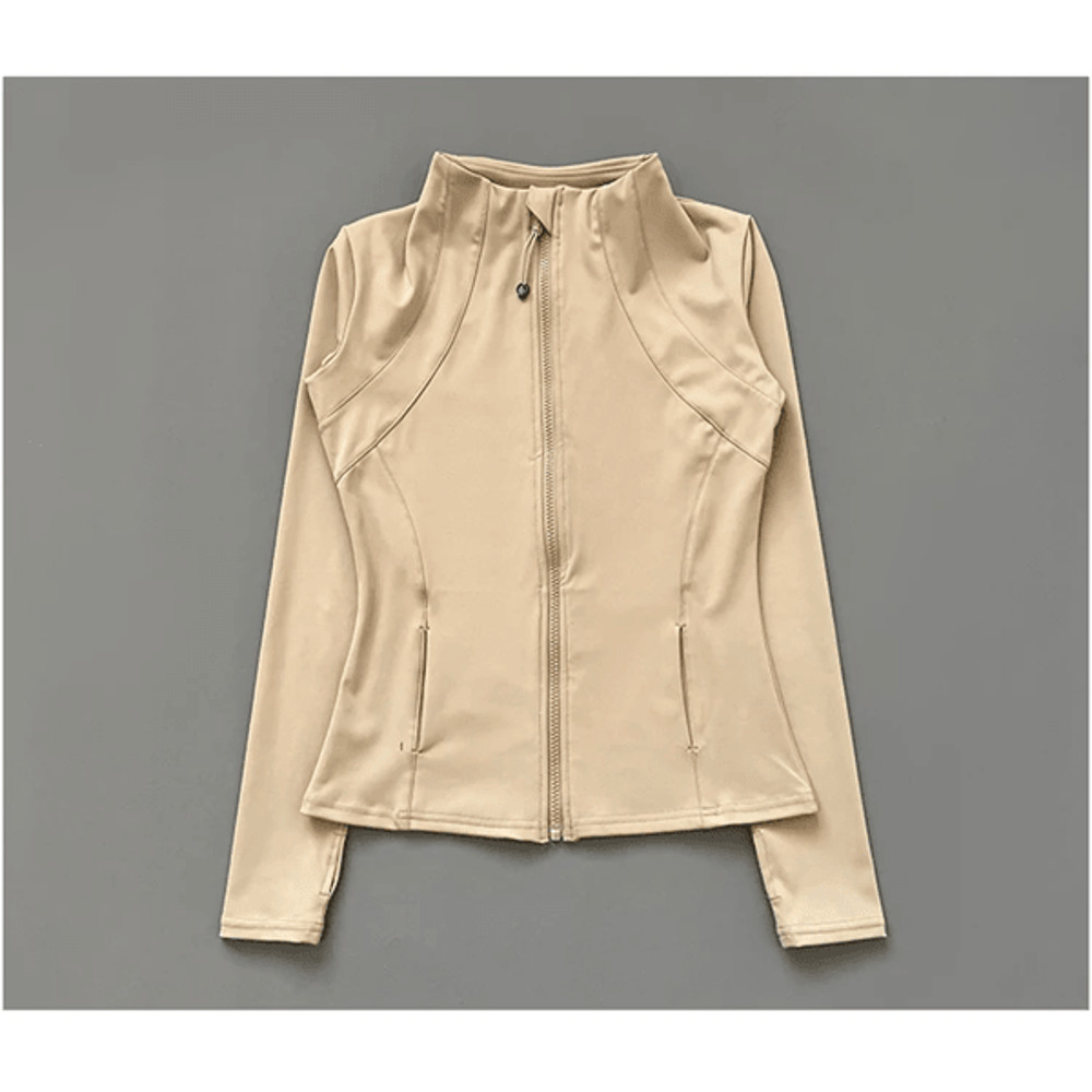 Slim Fit Womens Fitness Jacket Quick Dry Long Sleeve Yoga And Running Top 3