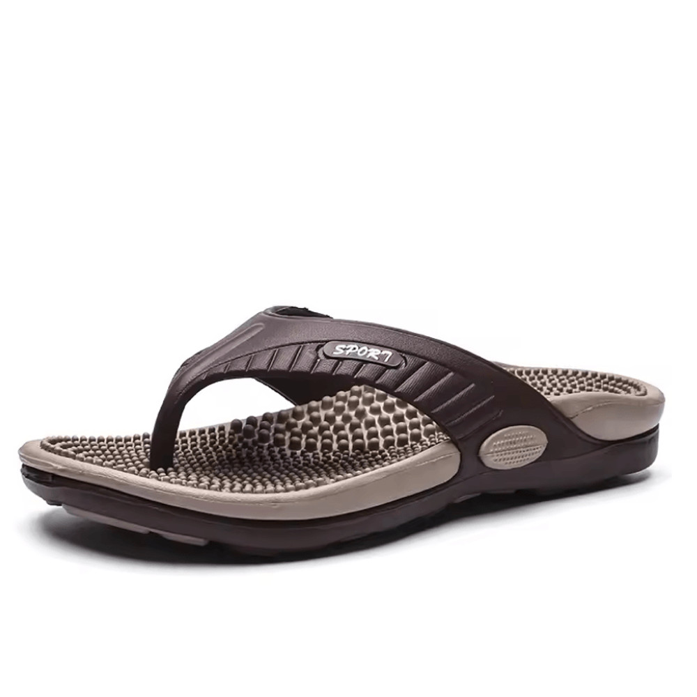 Mens Massage Flip Flops Breathable Summer Beach Sandals With Anti Slip Sole 2