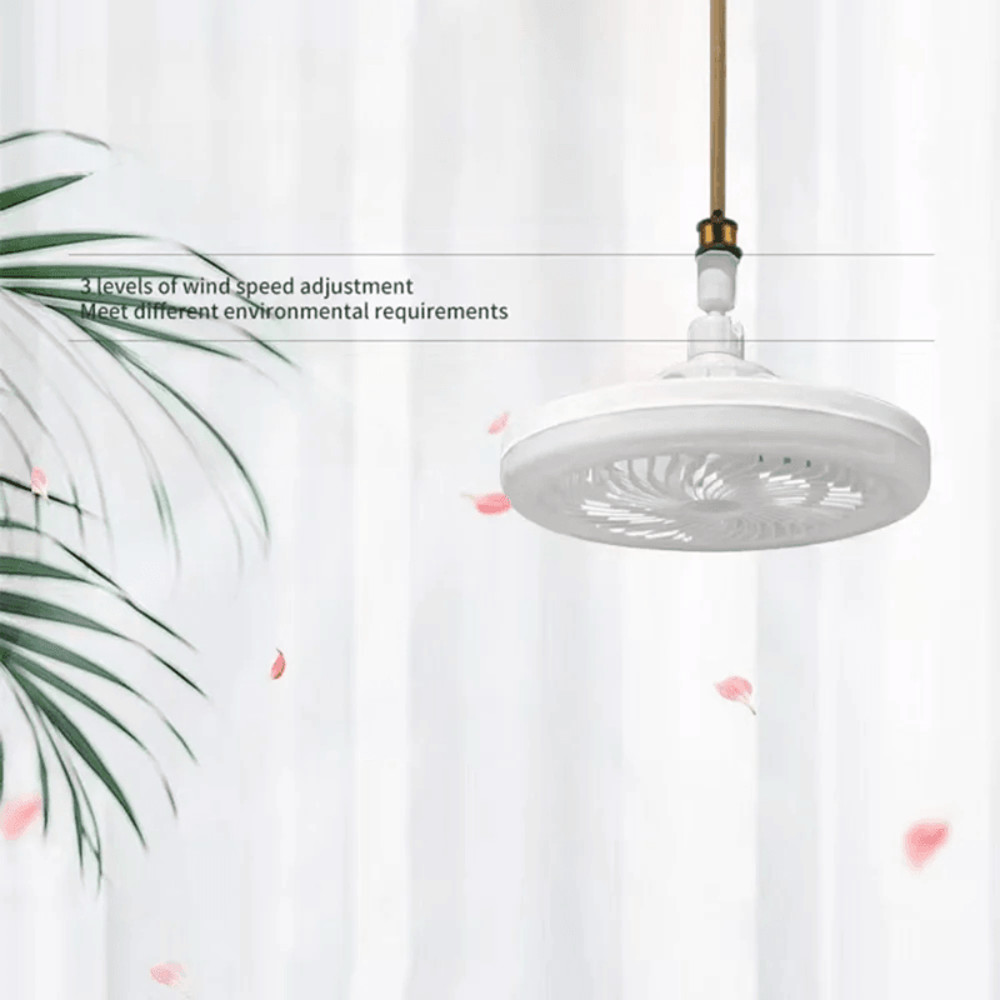 3 In 1 Rotatable Ceiling Fan With Remote Control And E27 Lighting Base 1