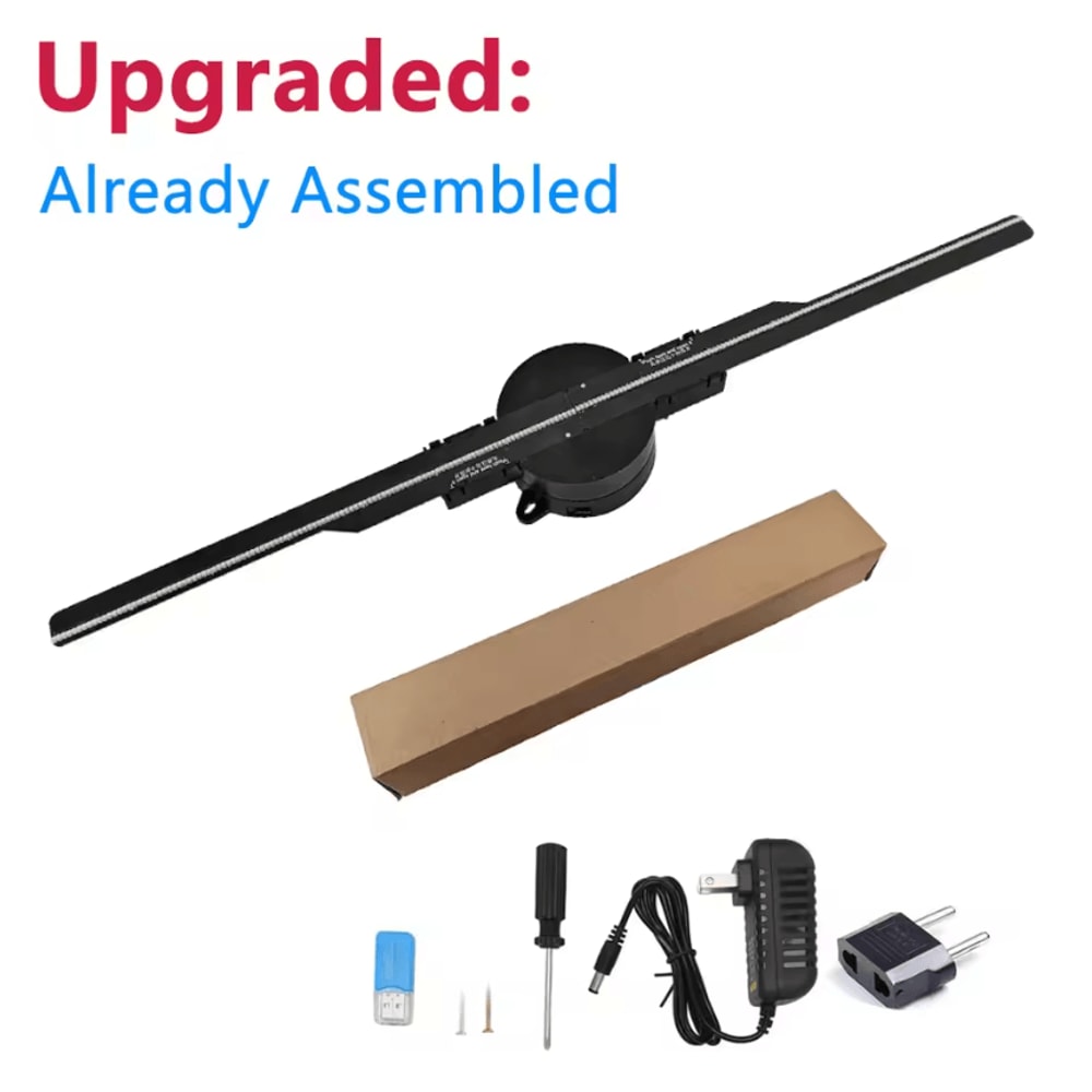 3D Hologram Fan Projector 42cm WiFi Advertising Display Light For Stores And Events 3