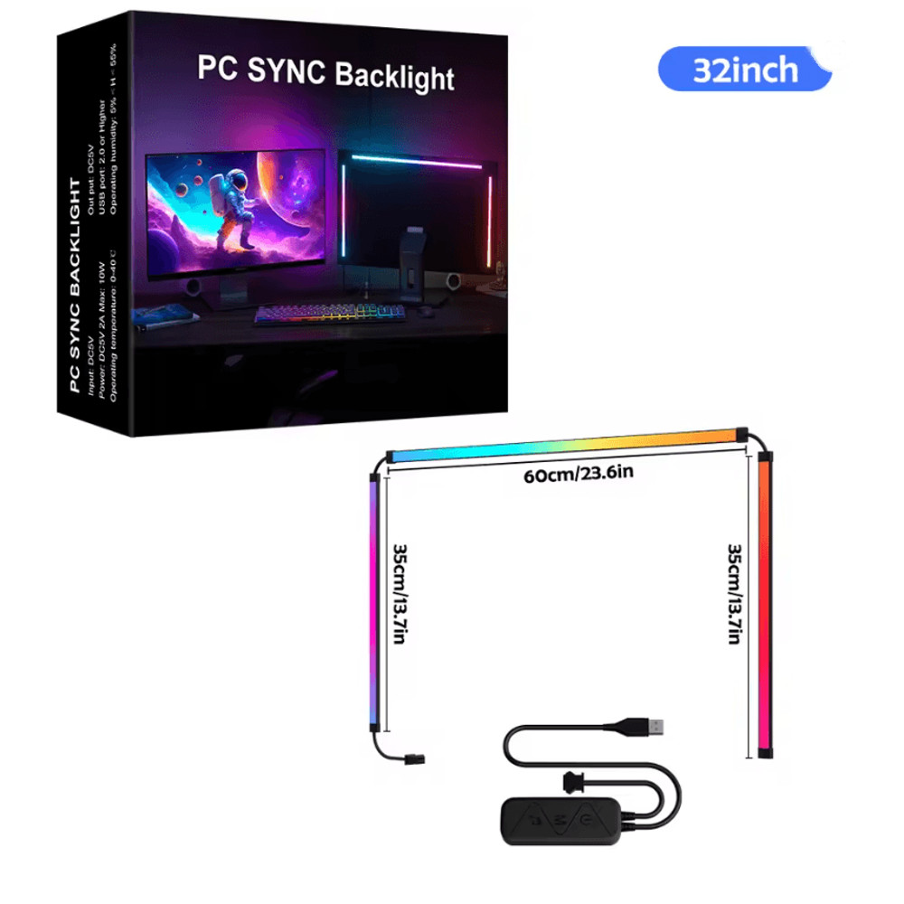 RGB Gaming Lights Strip Monitor Backlight LED Sync For PC And Game Room 5