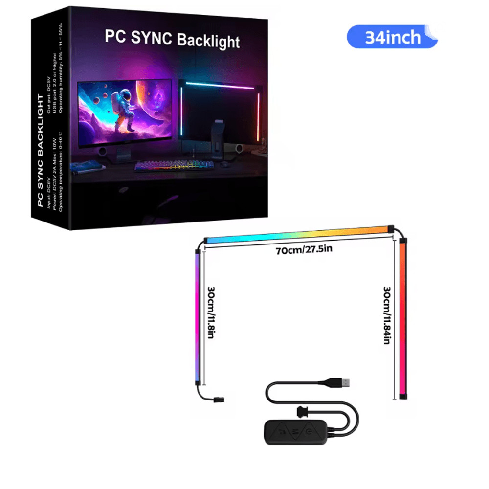 RGB Gaming Lights Strip Monitor Backlight LED Sync For PC And Game Room 6