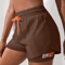 Womens High Rise Yoga Shorts With Inner Layer Running Two In One Design 2