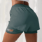 Womens High Rise Yoga Shorts With Inner Layer Running Two In One Design 4