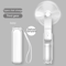 Mini Portable Fan USB Rechargeable Handheld And Desktop Foldable Cooler 1