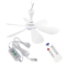 Silent USB Ceiling Fan With Remote Control 6 Blade Hanging Canopy Fan 4