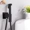 Matte Black Bidet Faucet Solid Brass Hot And Cold Water Mixer Tap 0