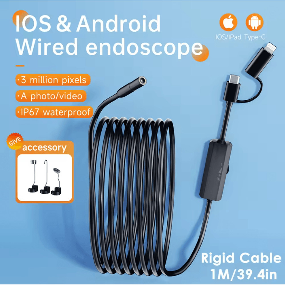 FlexiScope Waterproof Endoscope Camera For Android And IPhone 4