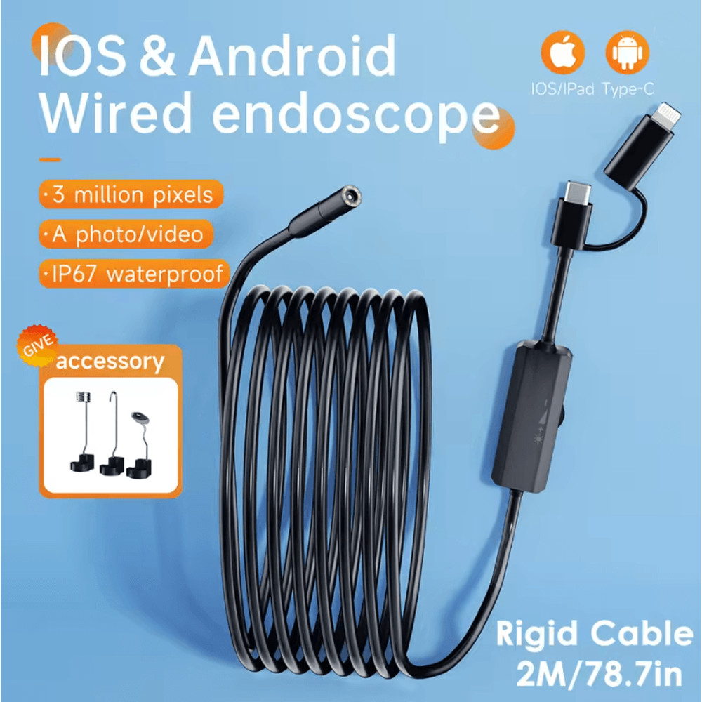 FlexiScope Waterproof Endoscope Camera For Android And IPhone 5