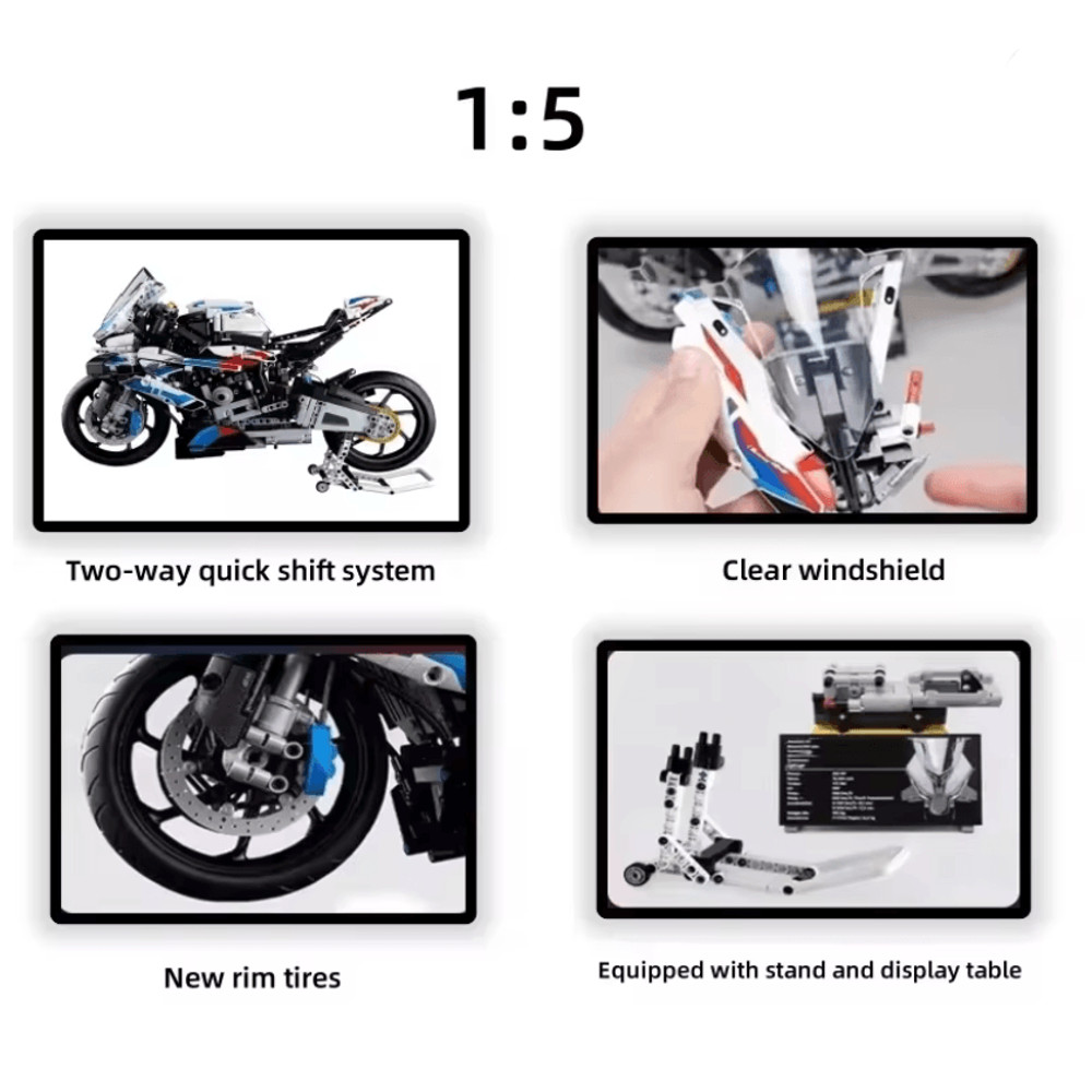 MotoBuild Simulation Motorcycle Building Blocks Model 3