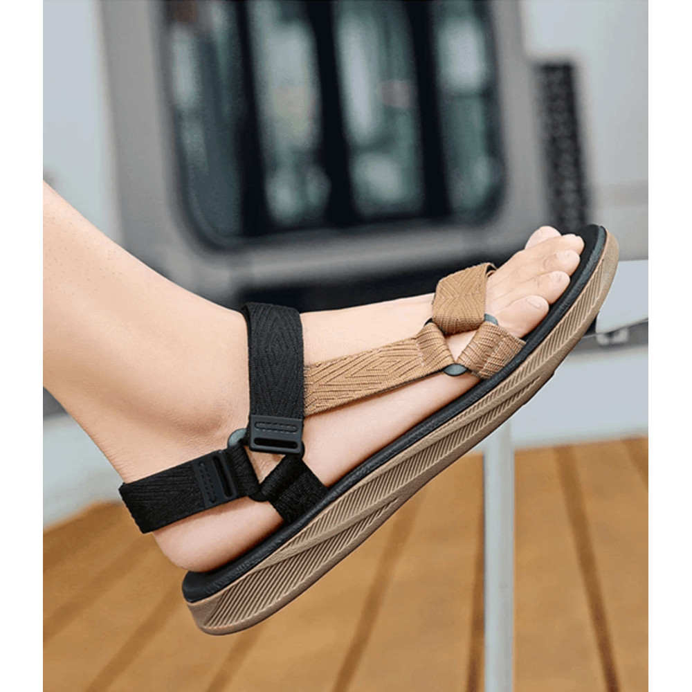 StrideComfort Mens Arch Support Outdoor Sandals 5