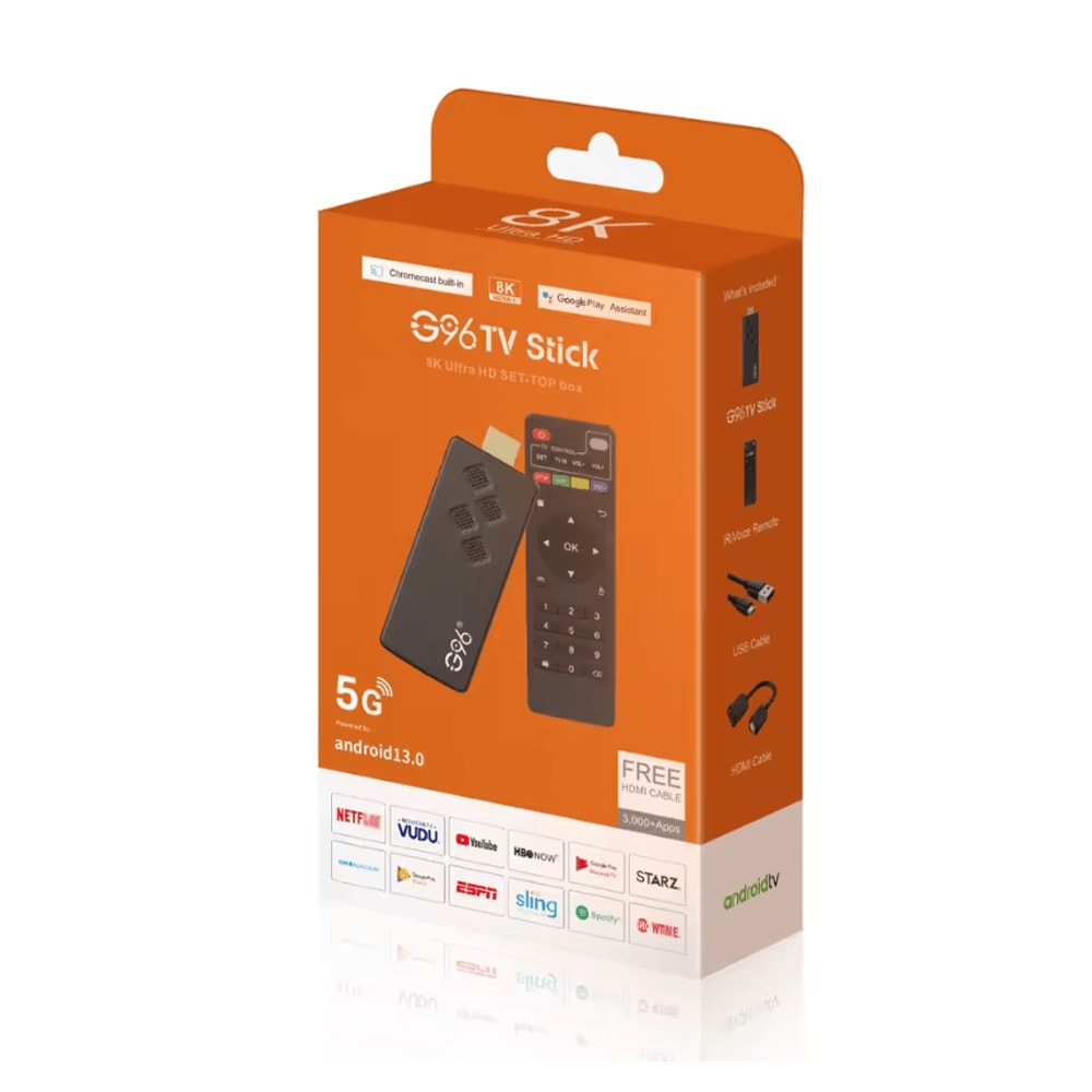 G96 8K Android TV Stick Portable Streaming Media Dongle 0