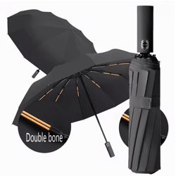 automatic windproof folding umbrella with uv protection and durable frame