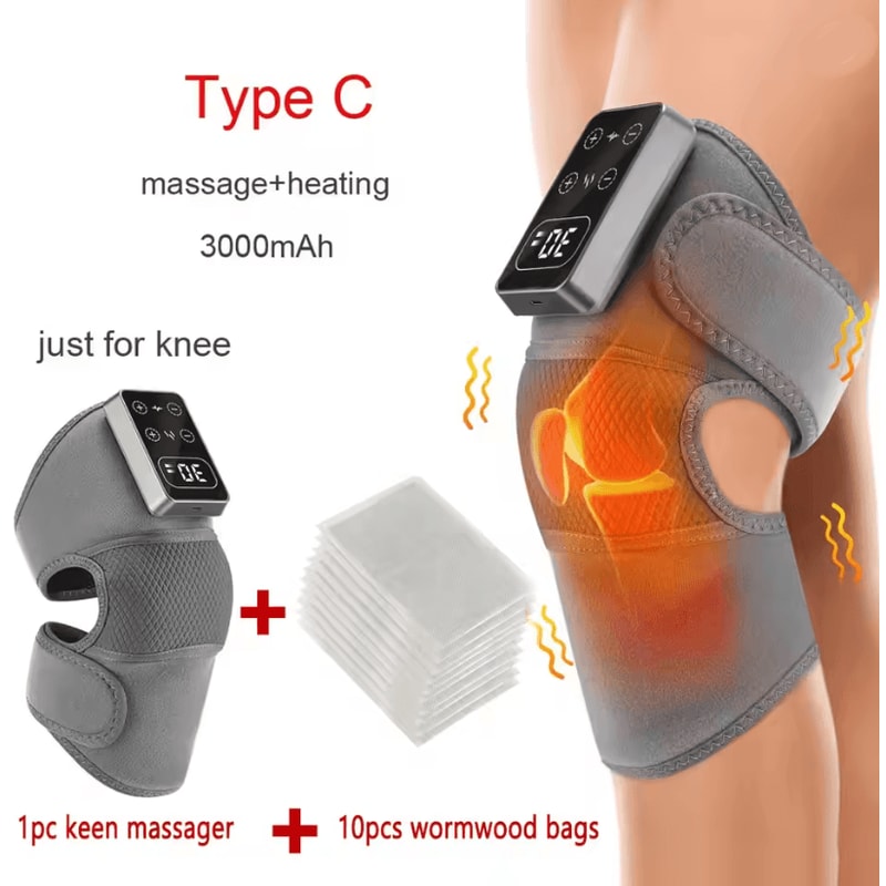 Electric Heated Knee Massager With Vibration And Hot Compress For Pain Relief 4