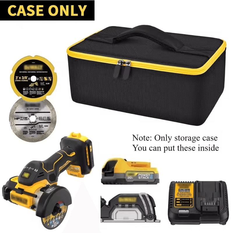 Storage Bag Compatible With Dewalt 20V Max Cut Off Tool Durable Carrying Organizer 3
