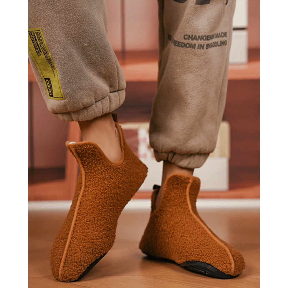 Winter Warm Indoor Slippers For Men And Women Non Slip Cotton Home Shoes 0