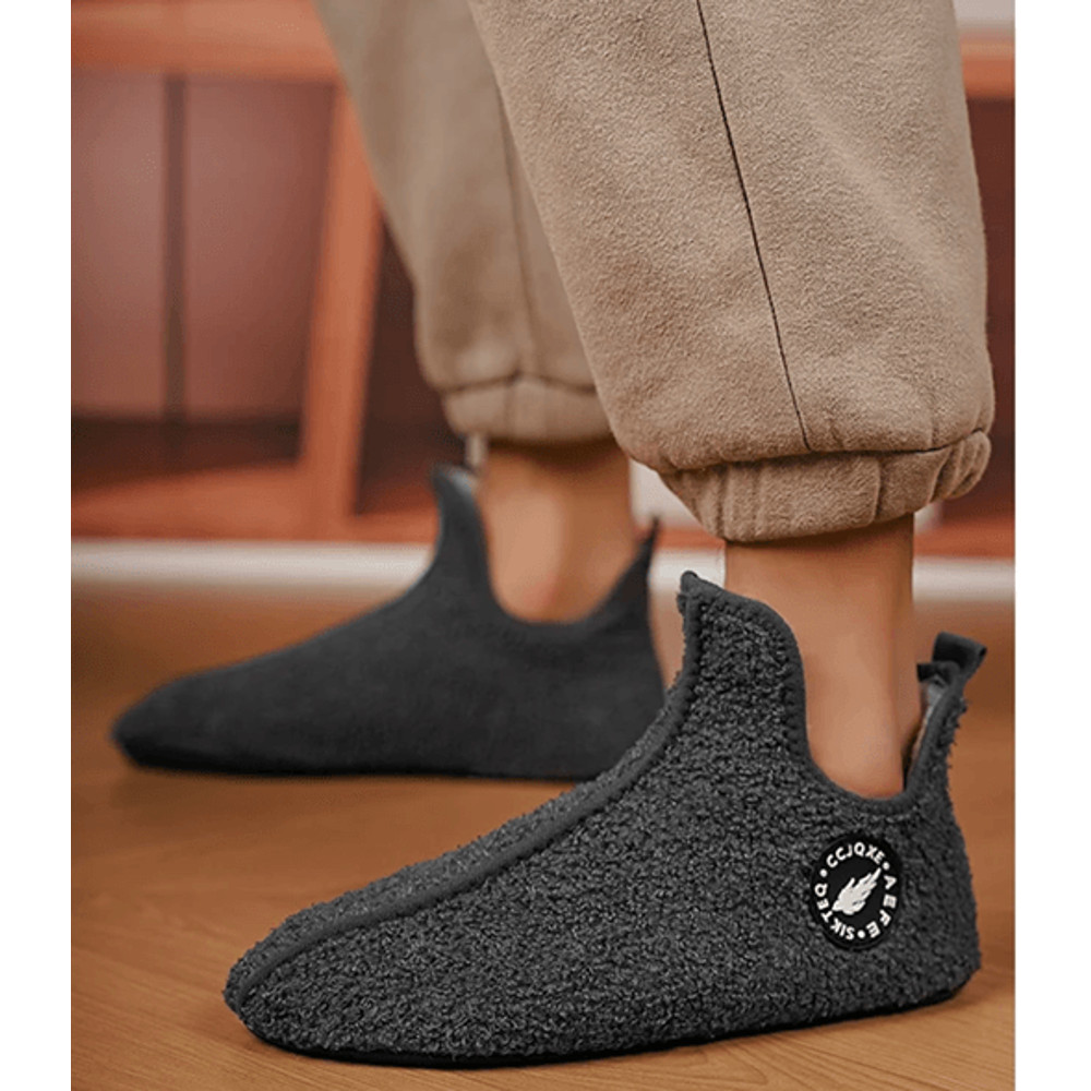 Winter Warm Indoor Slippers For Men And Women Non Slip Cotton Home Shoes 4