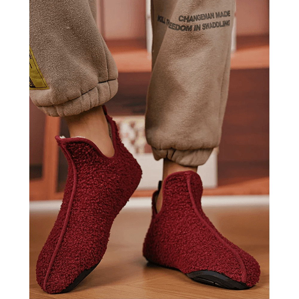 Winter Warm Indoor Slippers For Men And Women Non Slip Cotton Home Shoes 6