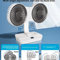 Double Head Desktop Fan With Rechargeable Battery 4 Speed Portable Cooling Fan 2