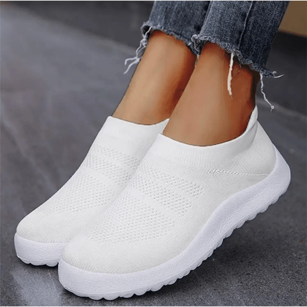Breathable Slip On Women Sneakers Comfortable Sock Running Shoes 0