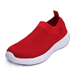 breathable sock sneakers for women casual flat walking shoes lightweight knit design