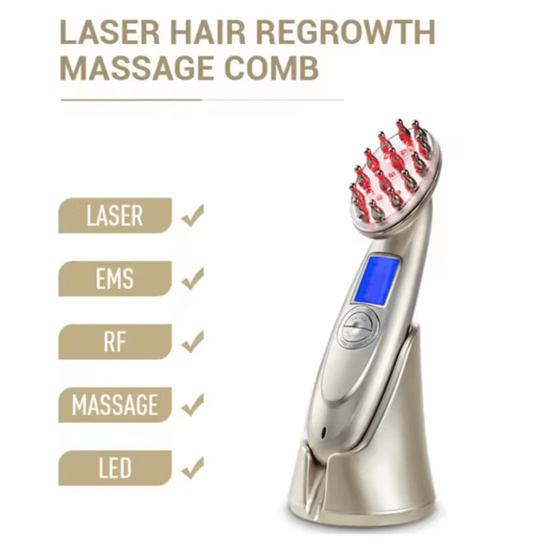 Electric Laser Hair Growth Comb With Red Light Therapy And Scalp Massage 0