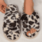 CozyCross Womens Fuzzy Slippers Soft Fur Indoor Open Toe Slides 7