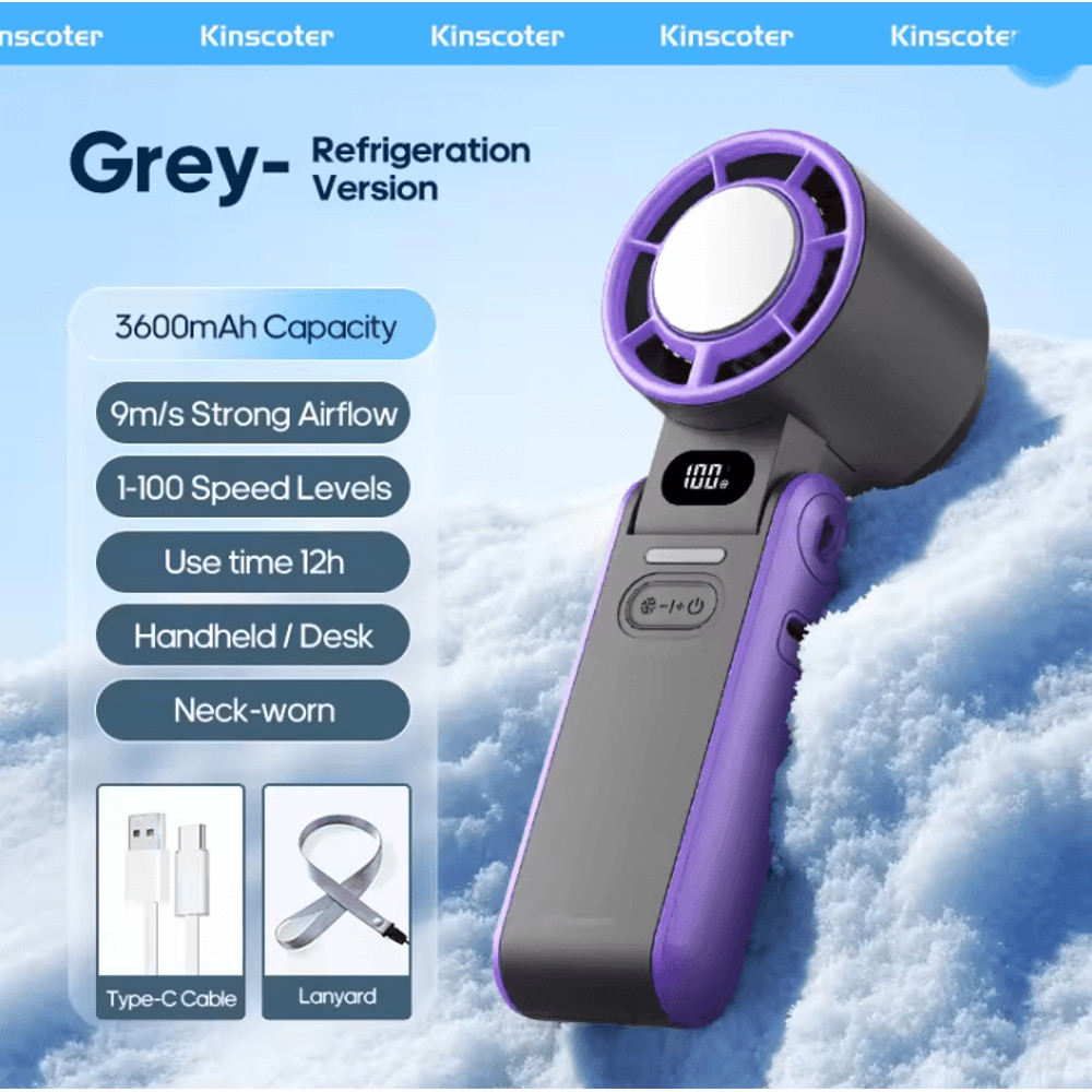 AeroCool Portable Handheld Fan Rechargeable Foldable Turbo Air Cooler 3