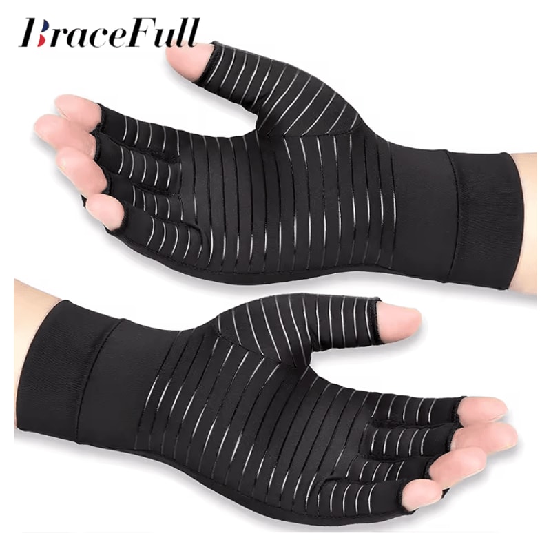 ReliefFlex Copper Compression Gloves For Arthritis And Hand Support 0