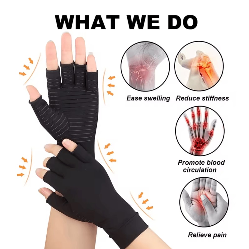 ReliefFlex Copper Compression Gloves For Arthritis And Hand Support 2