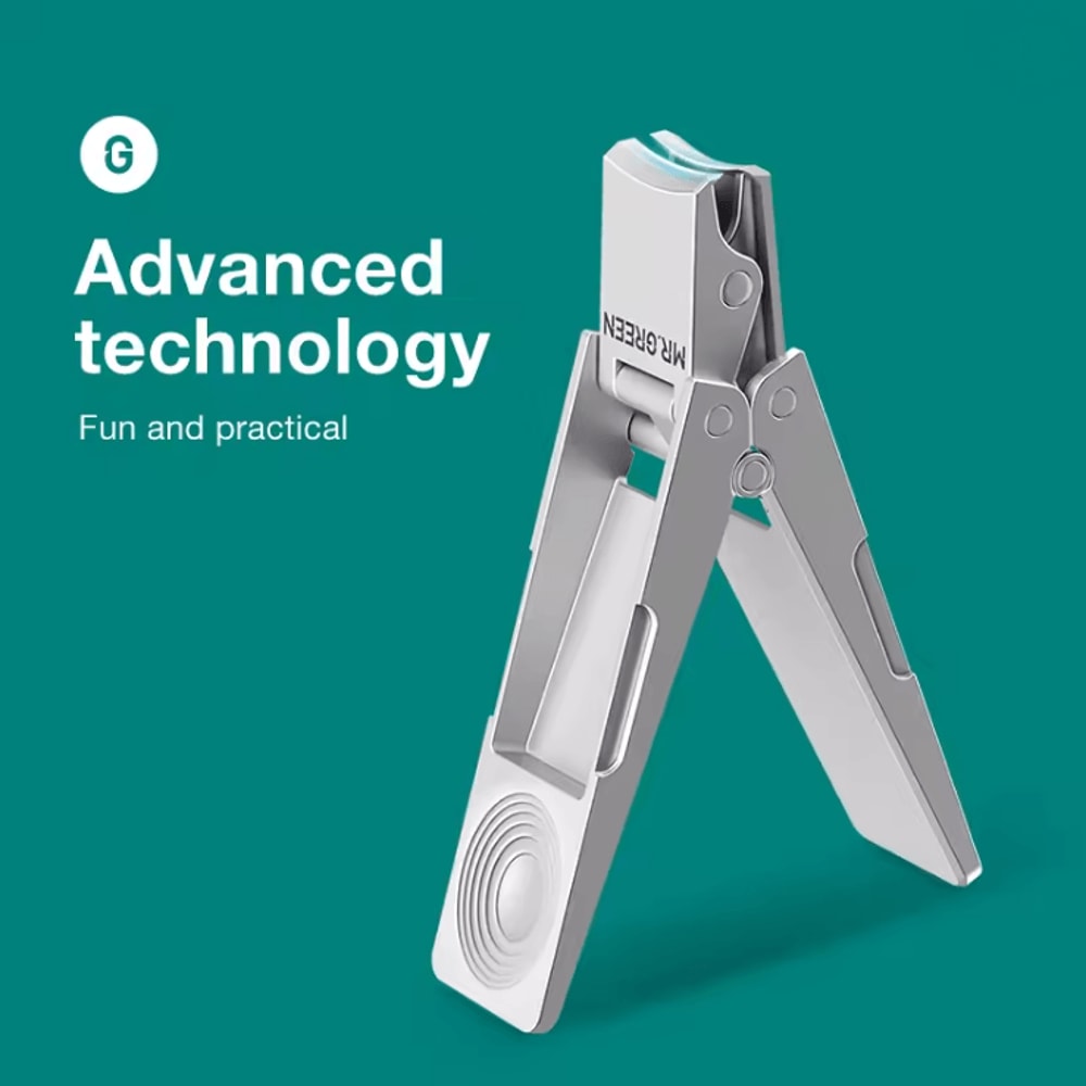 GreenEdge Folding Nail Clippers Portable Stainless Steel Manicure Tool 2