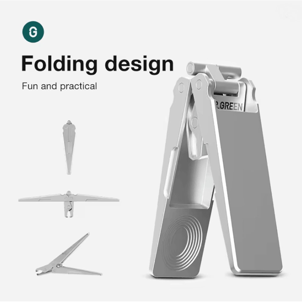 GreenEdge Folding Nail Clippers Portable Stainless Steel Manicure Tool 3