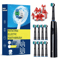 ProClean Rotary Electric Toothbrush Rechargeable With 8 Soft Brush Heads 3