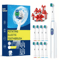 ProClean Rotary Electric Toothbrush Rechargeable With 8 Soft Brush Heads 5