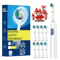 ProClean Rotary Electric Toothbrush Rechargeable With 8 Soft Brush Heads 6
