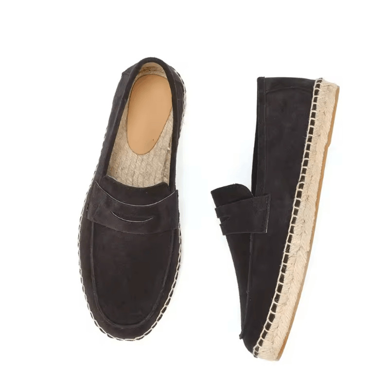 TerraStep Mens Suede Espadrilles Casual Slip On Loafers 6