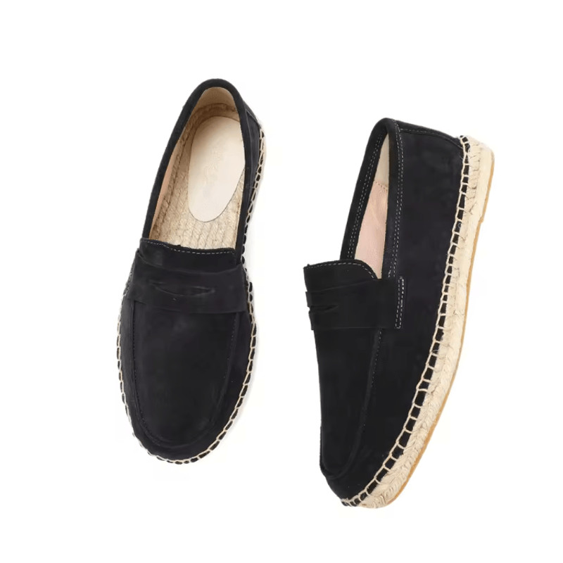 TerraStep Mens Suede Espadrilles Casual Slip On Loafers 2