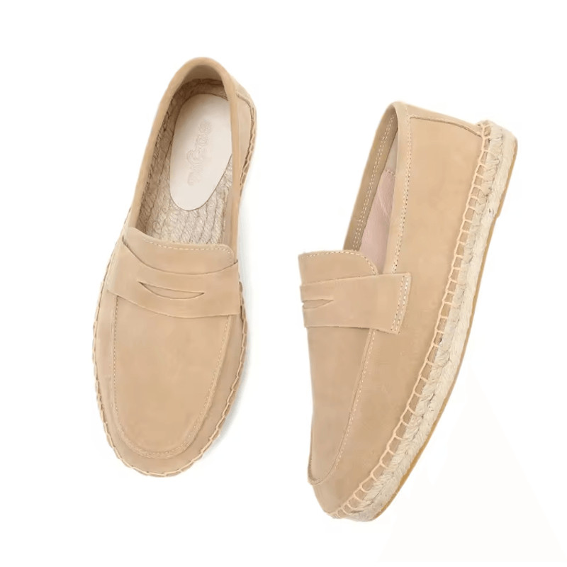 TerraStep Mens Suede Espadrilles Casual Slip On Loafers 4