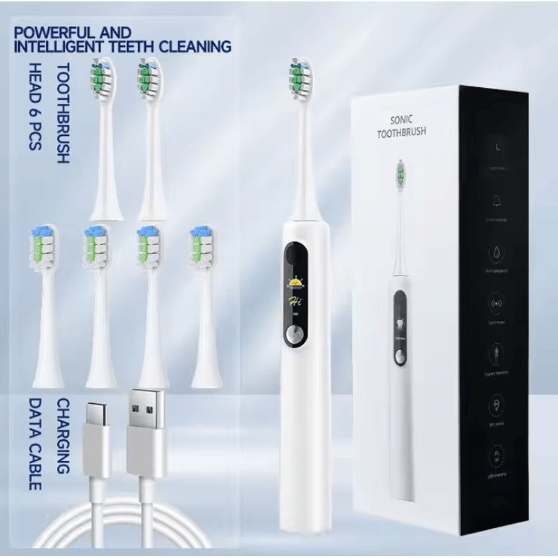 SonicGlow Intelligent Ultrasonic Electric Toothbrush With Magnetic Suspension And Smart Display 4
