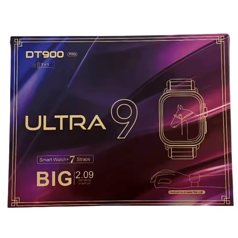 UltraView Smartwatch 3 With AMOLED Display ECG Monitoring And Multiple Straps 1