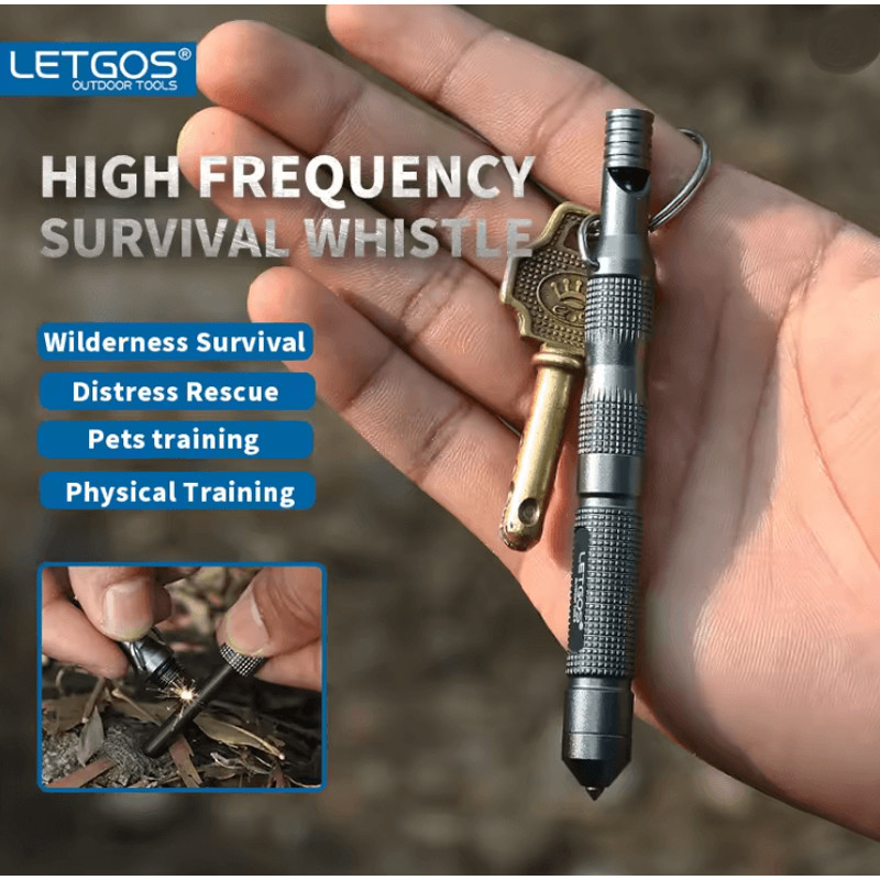 SurvivorPro Multi Frequency Survival Whistle With Emergency Glass Breaker 0