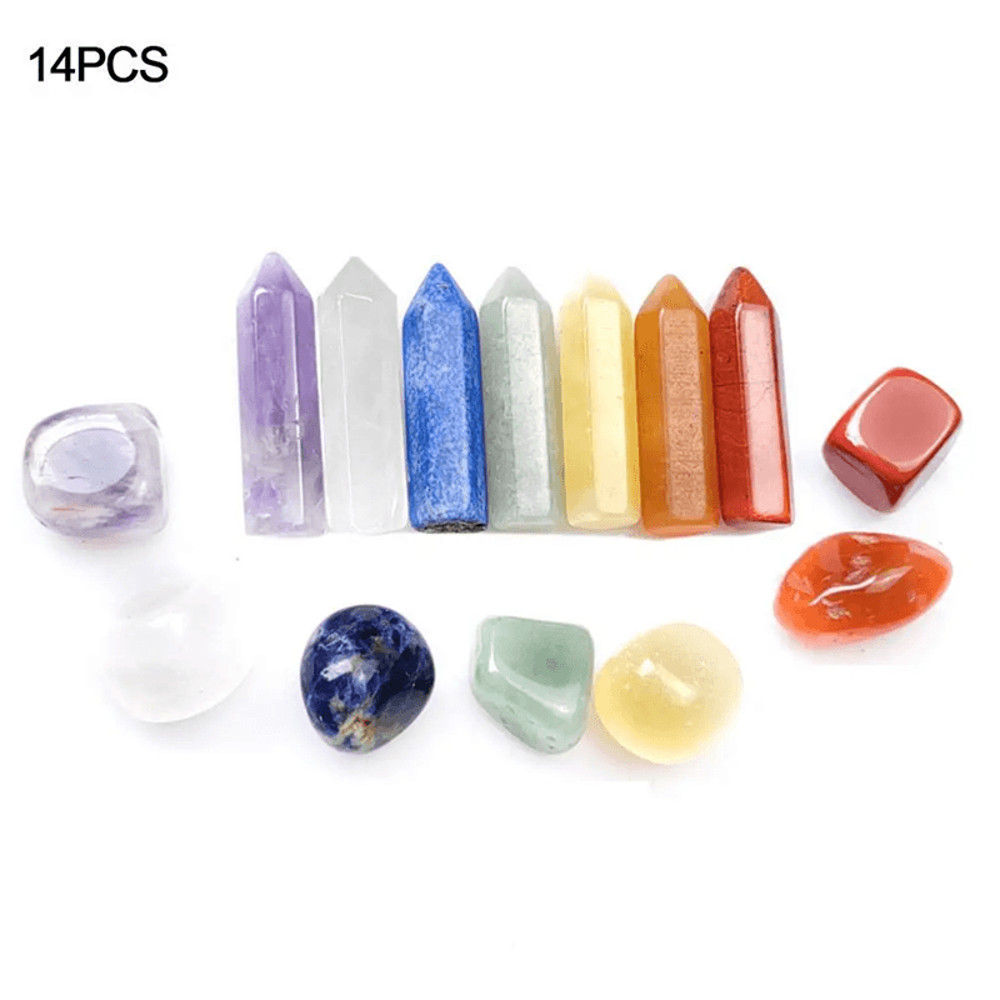 Crystal Harmony Natural Stone Chakra Healing Gemstone Set With Gift Box 1