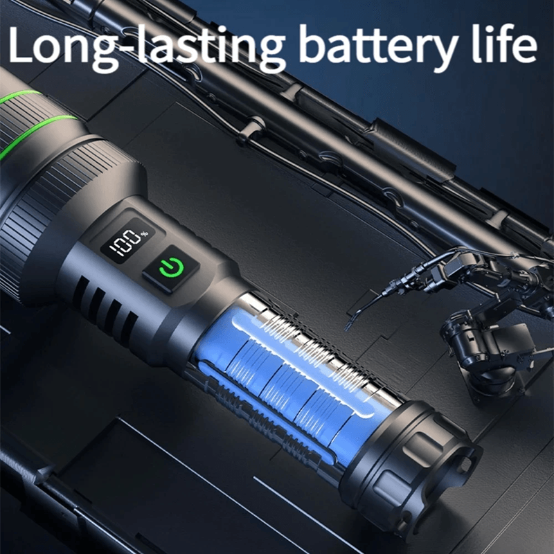 TitanBeam Long Range LED Flashlight Zoomable Tactical Torch 1