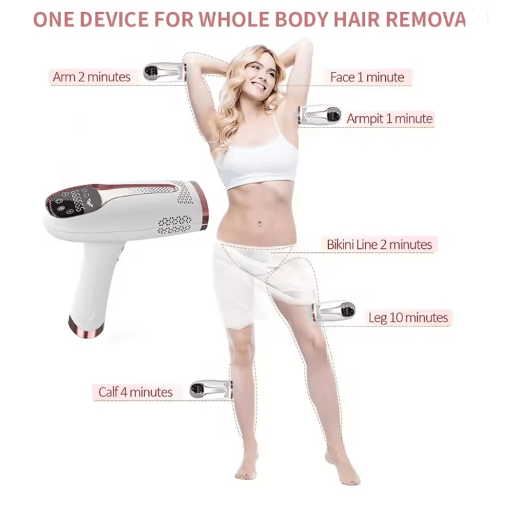 SmoothGlow IPL Hair Removal Device 990000 Flashes For Permanent Results 2