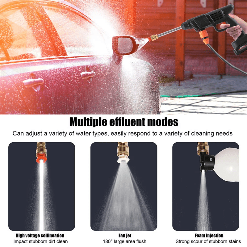 HydroJet Cordless High Pressure Car Washer With Battery And Foam Sprayer 3
