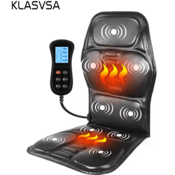 relaxtherm electric back massager cushion with heat for chair car and home