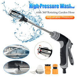 hydroblitz high pressure power washer gun with rotating hose