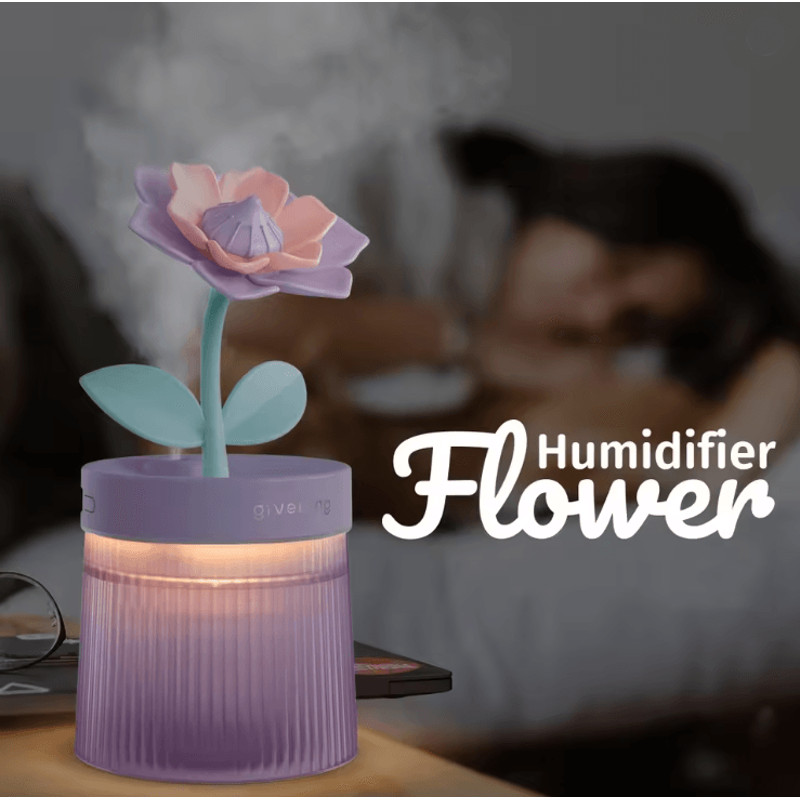 Bloom Mist Portable USB Humidifier And Aroma Diffuser With Colorful Light 0